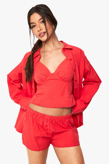 Button Detail Shorts - Image 1