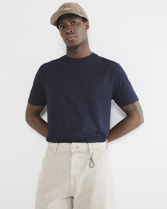 River Island Mens T-Shirt 3 Pack Mixed Colours Slim Fit - Image 3