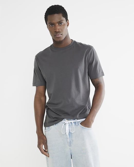 River Island Mens T-Shirt 3 Pack Mixed Colours Slim Fit - Image 4