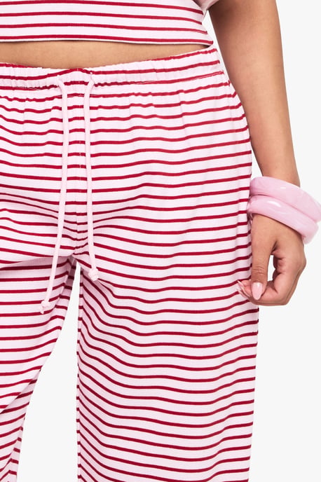 Stripe Rib Drawcord Trouser - Image 4