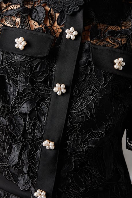 Lace Pearl Button Shirt - Image 5