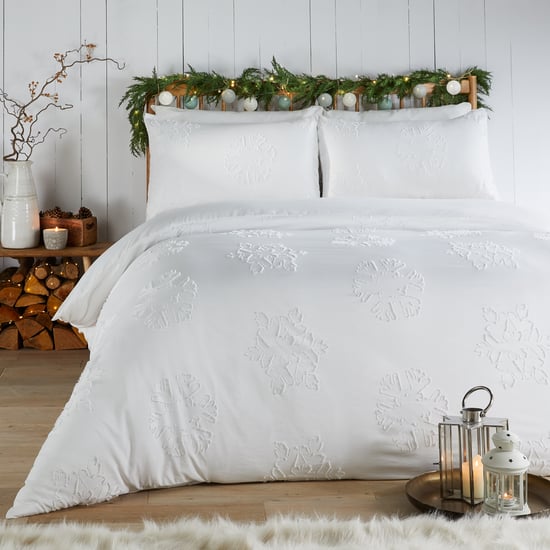 Duvet Day Snow Crystal Tufted Soft Touch Duvet Set - Image 1