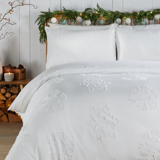 Duvet Day Snow Crystal Tufted Soft Touch Duvet Set - Image 3