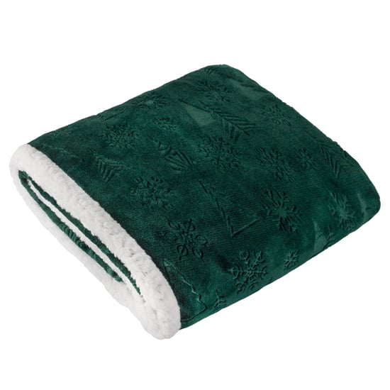 furn. Festive Times Embossed Fleece Throw - Image 1