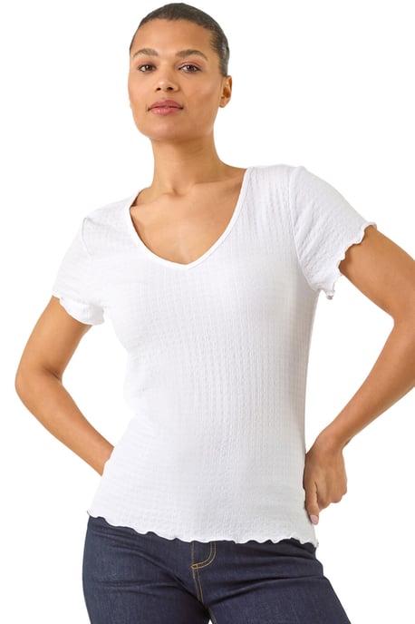 Textured Lettuce Edge Top - Image 1