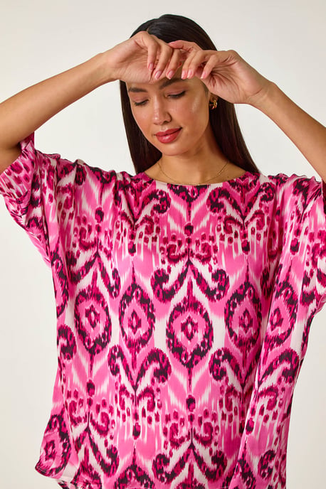 Ikat Print Tunic Top - Image 3