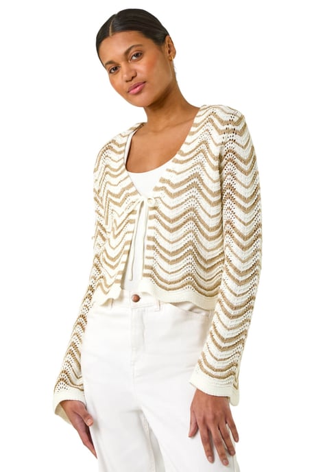 Textured Shimmer Wave Shrug - Image 1