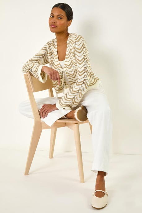 Textured Shimmer Wave Shrug - Image 2