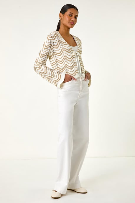 Textured Shimmer Wave Shrug - Image 3