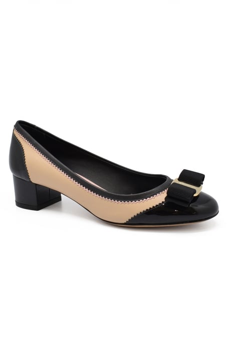 Salvatore Ferragamo Eva Leathe schaarpen Beige - Image 2