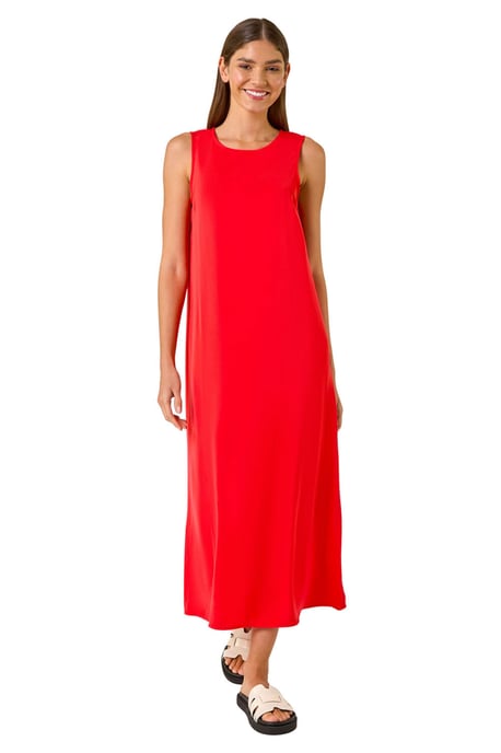 Satin A-Line Midi Dress - Image 2