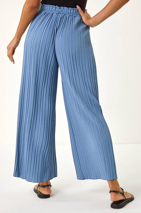Pleated Wide Leg Culottes - Image 4