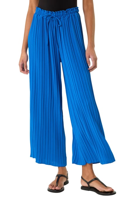 Pleated Wide Leg Culottes - Image 1