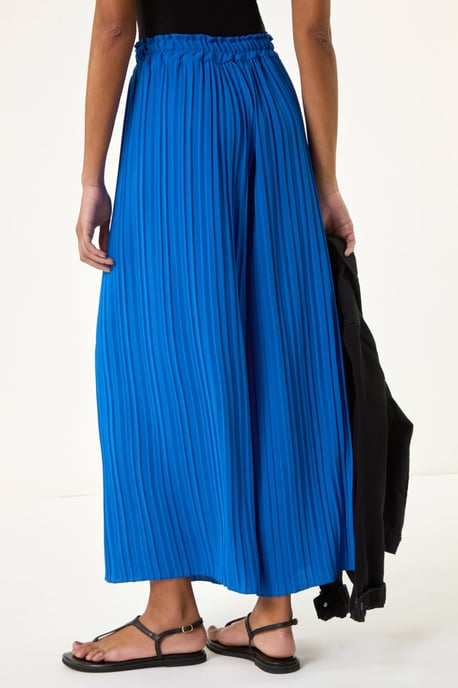 Pleated Wide Leg Culottes - Image 4