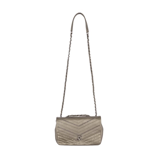 Chanel Embellished 'Chain Sequins' Chevron Flap Bag - '10s - Image 3
