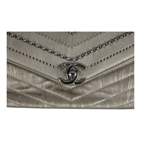 Chanel Embellished 'Chain Sequins' Chevron Flap Bag - '10s - Image 4