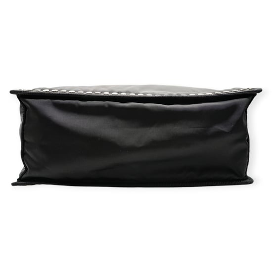 Prada Re-Nylon Zwart en Blauw Geklinknageld Tote Bag - '20s - Image 3