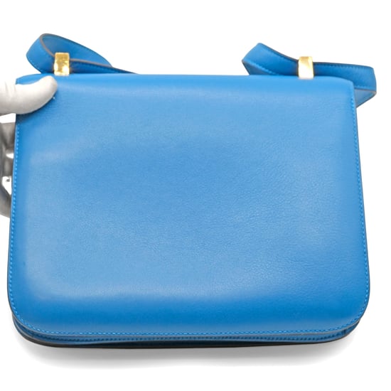 Hermès Constance 24 Blue Zanzibar Evercolor Leather Bag - '10s - Image 4