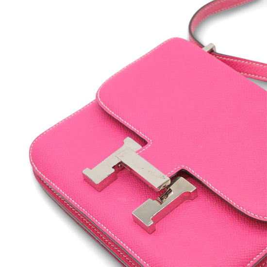 Hermès Constance 18 Mini Fuchsia Epsom Leather Bag - '10s - Image 2