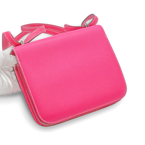 Hermès Constance 18 Mini Fuchsia Epsom Leather Bag - '10s - Image 3