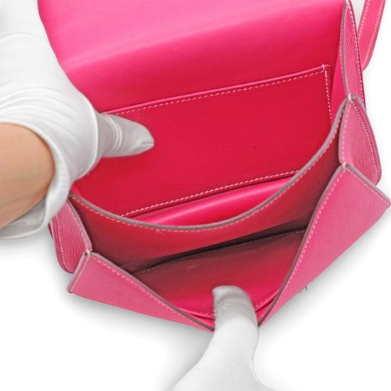 Hermès Constance 18 Mini Fuchsia Epsom Leather Bag - '10s - Image 4