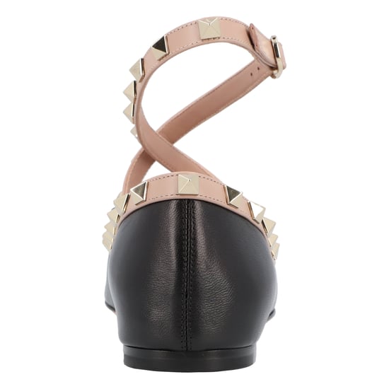 Valentino Rockstud Ballet Flats Black - Image 3