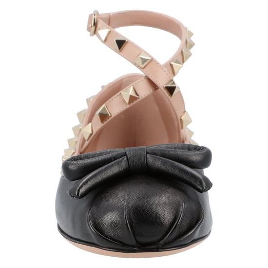 Valentino Rockstud Ballet Flats Black - Image 4
