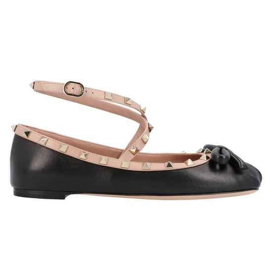 Valentino Rockstud Ballet Flats Black - Image 5