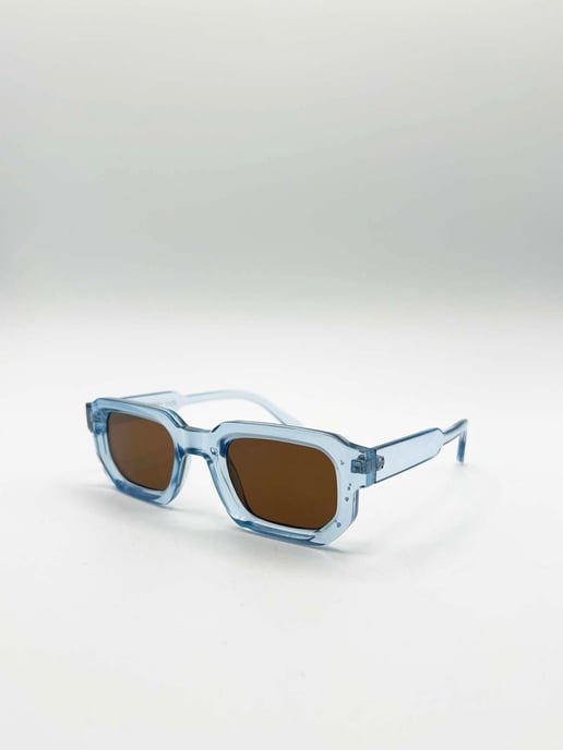 Chunky Retro Square Sunglasses - Image 4