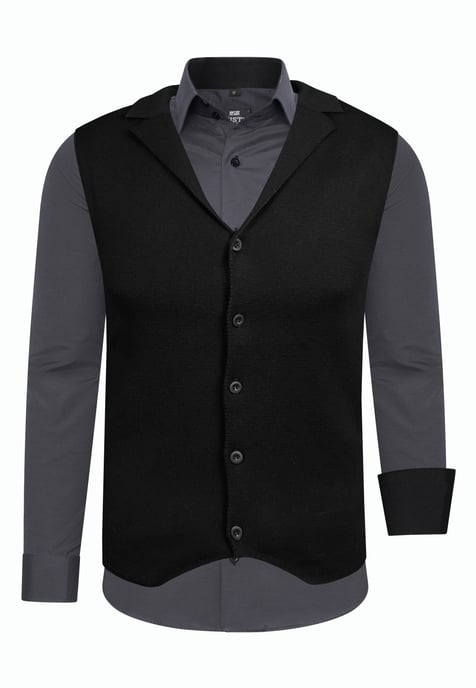 Tweedelig pak met overhemd en vest - Image 1