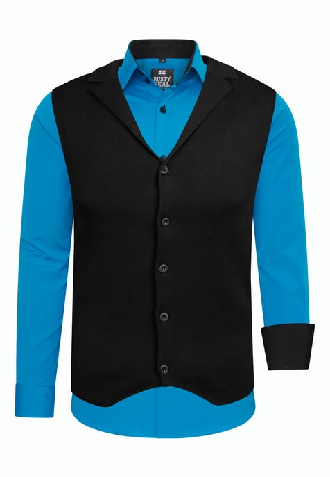 Tweedelig pak met overhemd en vest - Image 1