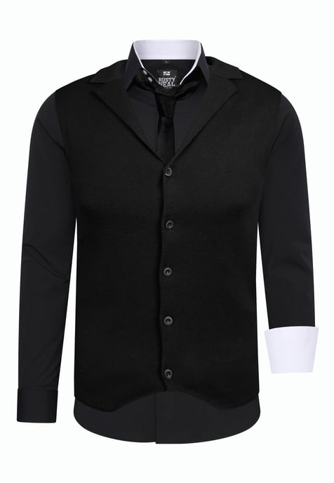 Driedelig pak met overhemd, vest en stropdas - Image 1