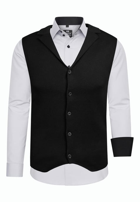 Tweedelig pak met overhemd en vest - Image 1