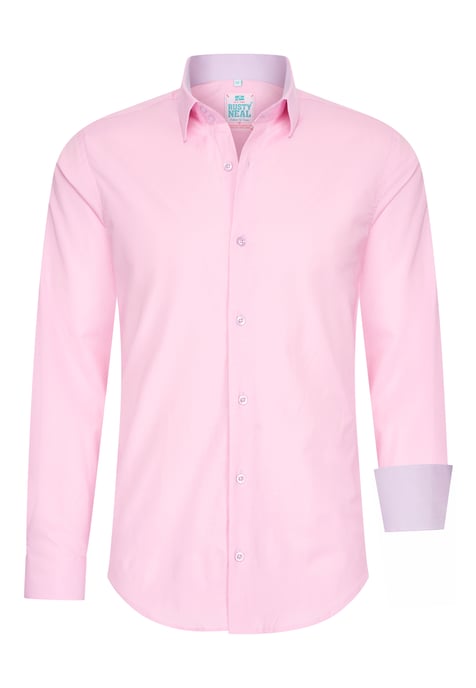 Pastelkleurig overhemd S - 6XL Slim Fit Katoenen stretch - Image 1