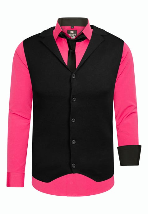 Shirt with vest and tie 3 piece set - Image 1