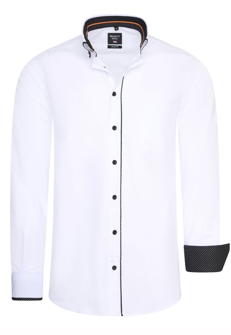 Zakelijk overhemd in een casual design met stretcheffect - Image 1