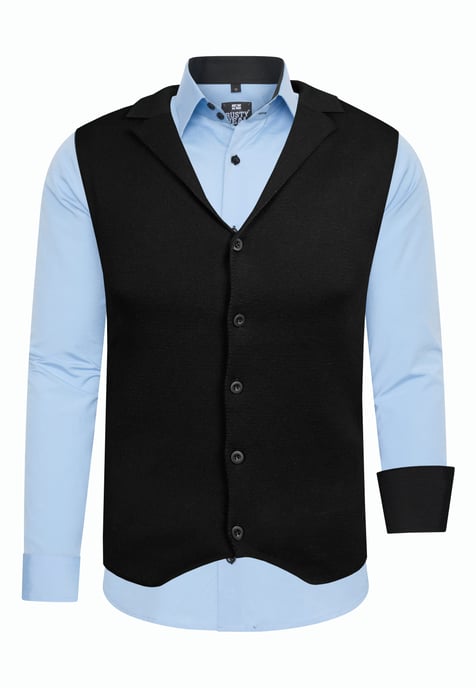 Tweedelig pak met overhemd en vest - Image 1