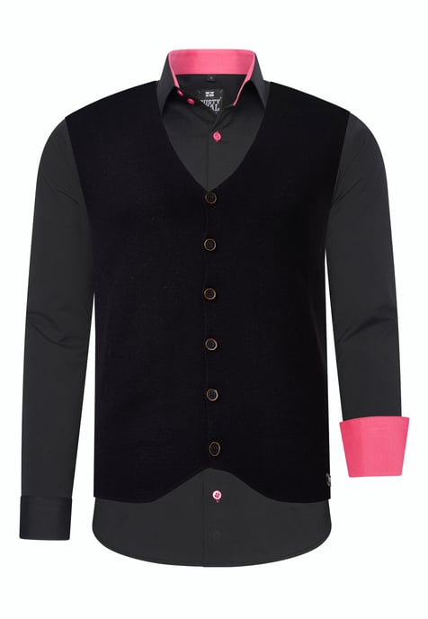 Tweedelig pak met overhemd en vest - Image 1