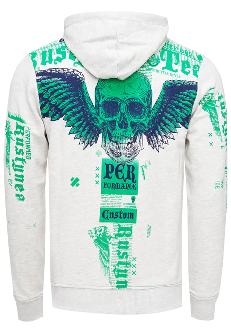 Streetwear "FLYING SKULL" trui - Image 2