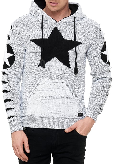Grof gebreide hoodie - Image 3
