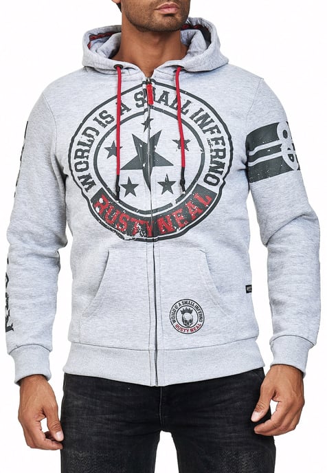 Sweat Jacket with Front Prints - Image 3