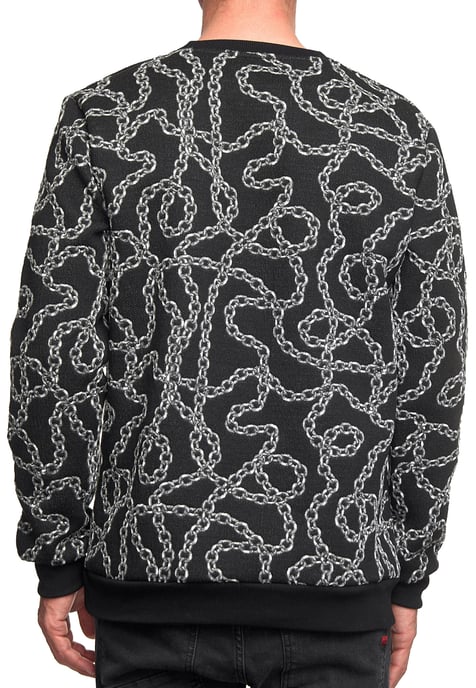 Jacquard Sweater in Iron Design - Image 4