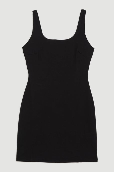 Stretch Cotton Jersey Strappy Mini Dress - Image 4