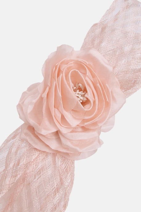 Mesh Floral Bow Headband - Image 3