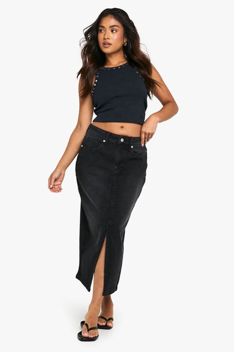 Petite Denim Midaxi Skirt - Image 3