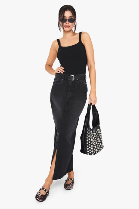 Tall Denim Midaxi Skirt - Image 1