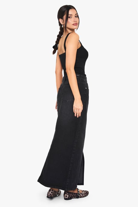 Tall Denim Midaxi Skirt - Image 2