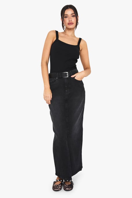 Tall Denim Midaxi Skirt - Image 3
