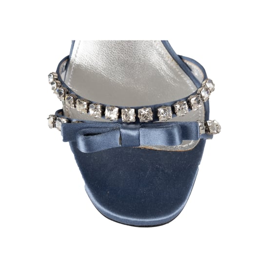 Prada Crystal-Embellished Satin Sandals - '10s - Image 5