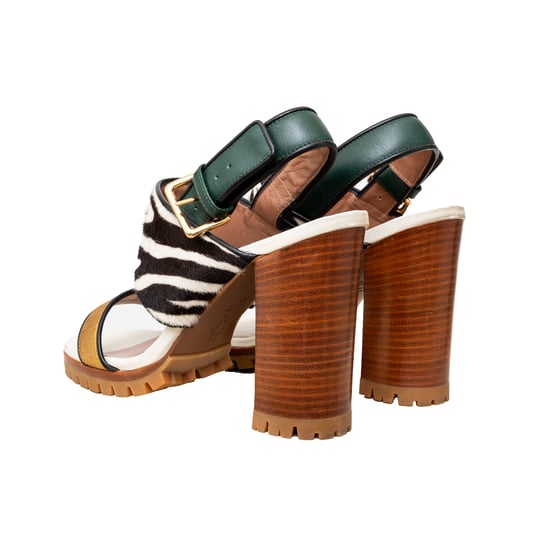 Marni Dyed Calfskin Block Heel Sandals - '20s - Image 2